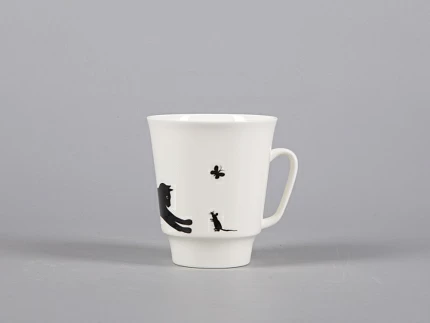 Чашка с блюдцем кофейная 165 мл форма Майская рисунок Кошки-мышки арт. 81.30660.00.1 Чашка с блюдцем кофейная 165 мл форма Майская рисунок Кошки-мышки арт. 81.30660.00.1