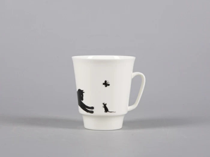 Чашка с блюдцем кофейная 165 мл., форма Майская, рисунок Кошки-мышки арт. 81.30660.00.1, 