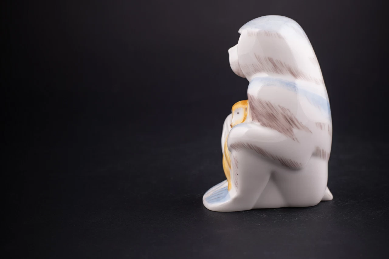 Скульптура Павиан с детенышем, рисунок Малыш, арт 62.09270.00.1, 