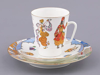 Трехпредметный комплект 165 мл форма Майская рисунок Балет Шахерезада, арт. 81.17663.00.1