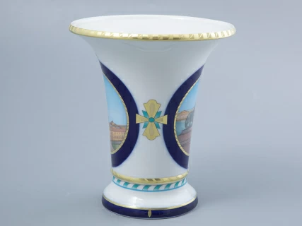 Ваза форма Ампирная рисунок Лев стережет город, арт. 80.44193.00.1, 