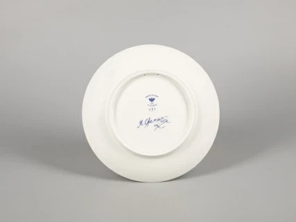 Декоративная тарелка 195 мм форма Эллипс рисунок Зима. Мальчик арт. 81.31054.00.1, 