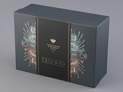 Чашка с блюдцем в подарочной упаковке, форма Охотничий, рисунок Триумф Золотой орел, арт. 81.32469.00.1 Чашка с блюдцем в подарочной упаковке, форма Охотничий, рисунок Триумф Золотой орел, арт. 81.32469.00.1