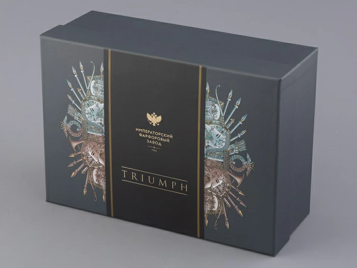 Чашка с блюдцем в подарочной упаковке, форма Охотничий, рисунок Триумф Золотой орел, арт. 81.32469.00.1, 