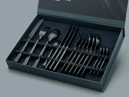 Комплект столовых приборов Урбан matte black 4 персоны, 16 предметов арт. 14.12013.01 Комплект столовых приборов Урбан matte black 4 персоны, 16 предметов арт. 14.12013.01
