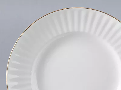 Сервиз чайный форма Волна рисунок Золотой кантик, 6 персон 20 предметов арт. 81.20892.00.1