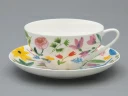 Чашка с блюдцем чайная форма Купольная рисунок Primavera, арт. 81.34274.00.1, 