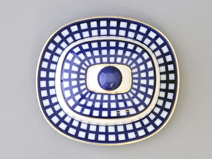 Масленка Прямоугольная Кобальтовая клетка арт. 80.04425.00.1