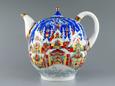 Чайник доливной Новгородский Зимняя сказка 2450 мл арт. 80.07342.00.1