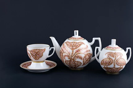 Сервиз чайный Дивный сад. День, на 6 персон, 14 предметов на форме Анданте арт 81.30457.00.1