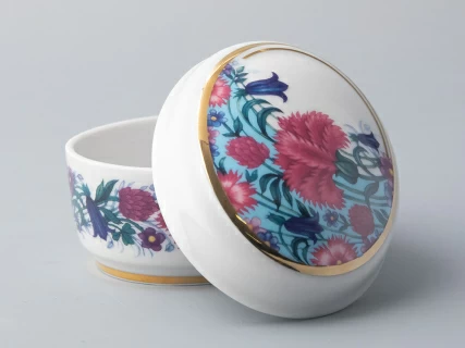 Туалетная коробочка форма Овальная рисунок Вечное лето арт. 80.66147.00.1, 