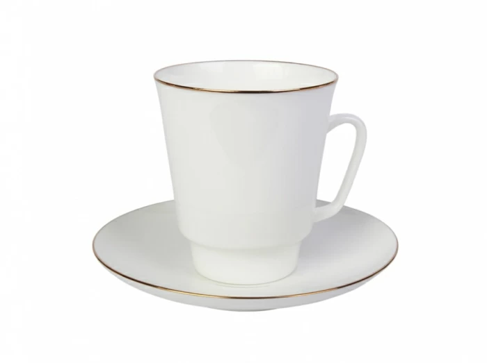 Чашка с блюдцем кофейная 165 мл.,  форма Майская,  рисунок Золотой кантик арт. 81.13733.00.5, 