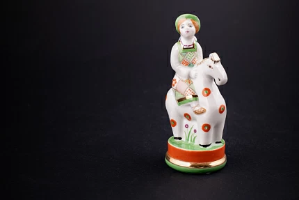 Скульптура авторская, Лошадка с девочкой, арт 62.12738.00.5