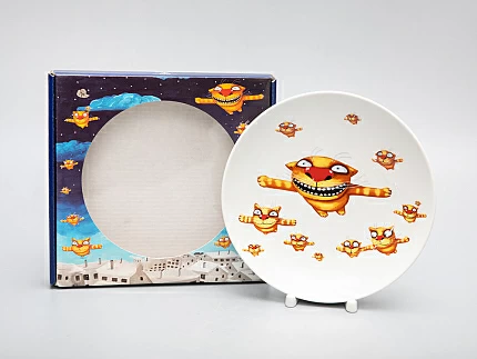 Подарочный набор дек. тарелка Эллипс Вася Ложкин. Вечерний полет, арт. 81.29341.00.1 Подарочный набор дек. тарелка Эллипс Вася Ложкин. Вечерний полет, арт. 81.29341.00.1