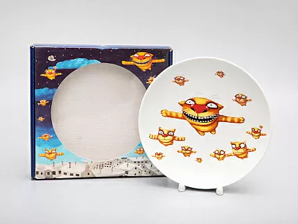 Подарочный набор дек. тарелка Эллипс Вася Ложкин. Вечерний полет, арт. 81.29341.00.1