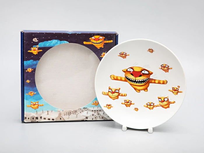 Подарочный набор дек. тарелка Эллипс Вася Ложкин. Вечерний полет, арт. 81.29341.00.1, 