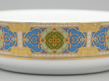 Туалетная коробочка в подарочной упаковке, форма Круглая, рисунок Нежный ирис, арт 81.33189.00.1, 