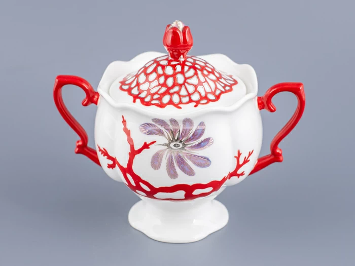 Сахарница форма Наташа, рисунок Сокровища моря арт. 80.60823.00.1,  Сахарница форма Наташа, рисунок Сокровища моря арт. 80.60823.00.1,