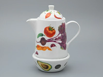 Чайник с подогревателем, 1200 мл рисунок Мамина Дача форма OPTY, арт. 80.02054.00.1