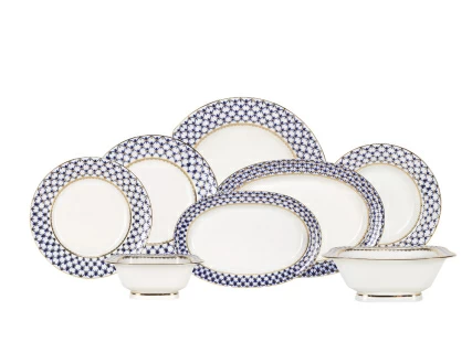 Сервиз столовый форма Молодежная рисунок Кобальтовая сетка, 6 персон 24 предмета, арт. 81.20945.00.1, 