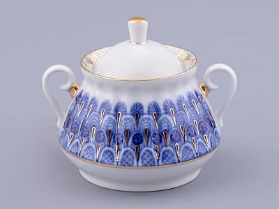 Сахарница форма Лучистая рисунок Незабудка арт. 80.05954.00.1