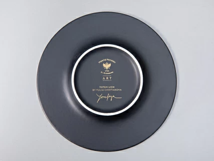 Бокал с блюдцем Тотем в подарочной упаковке, рисунок Лев арт. 81.28375.00.1, 