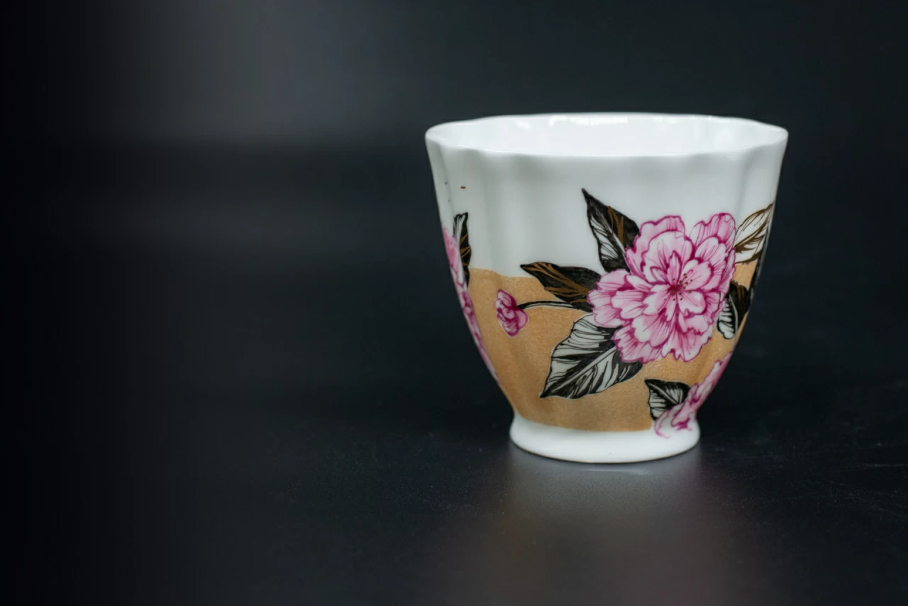 Чашка чайная Желтая Роза на форме Гвоздика, арт 60.00209.00.1, 