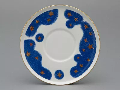 Чашка с блюдцем чайная, форма Колокол рисунок Год лошади, арт. 81.33964.00.1