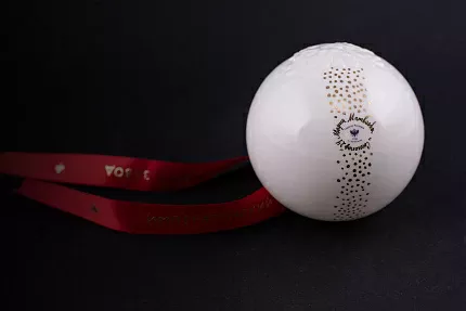 Елочная игрушка Шар с елкой, рисунок Снегопад, арт 60.21171.00.1