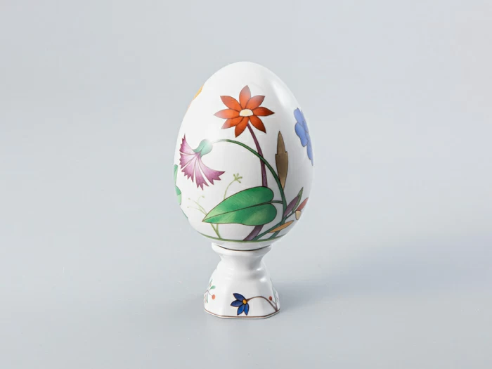 Яйцо пасхальное на подставке 132 мм рисунок Солнечная оранжерея арт. 80.80975.00.1, 