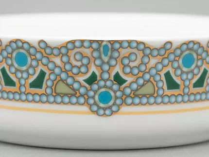 Туалетная коробочка в подарочной упаковке, форма Круглая, рисунок Ландыш майский, арт 81.33187.00.1