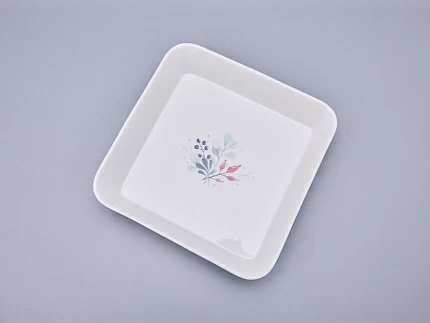 Набор для запекания с деревянной крышкой (2 предмета) в подарочной упаковке, форма Стандартная, рисунок Календа, арт 42.00075.00.1