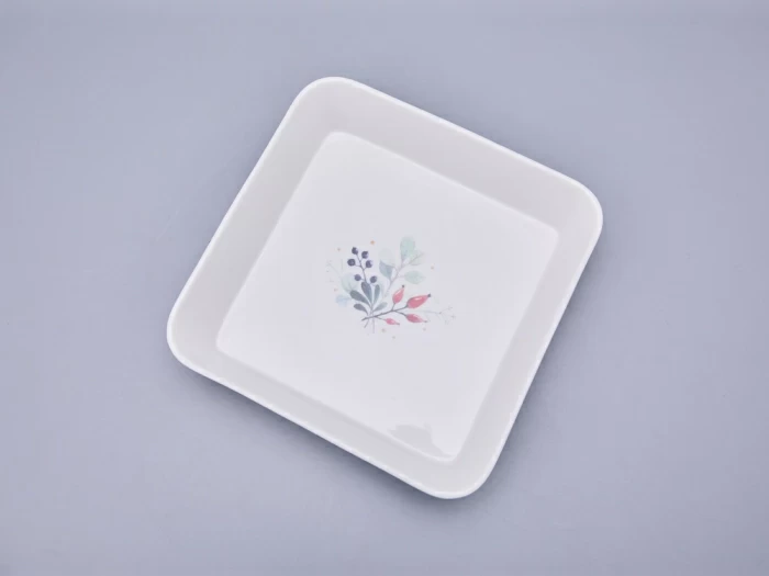 Набор для запекания с деревянной крышкой (2 предмета) в подарочной упаковке, форма Стандартная, рисунок Календа, арт 42.00075.00.1, 