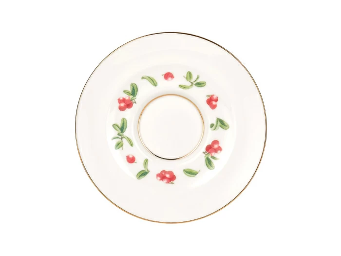 Чашка с блюдцем чайная форма Айседора рисунок Брусника арт. 81.26751.00.1, 