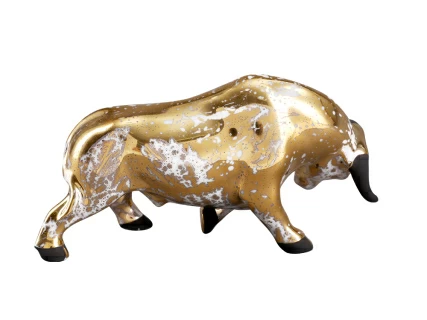 Скульптура Коррида бык Золотой, арт. 82.36583.00.1, 