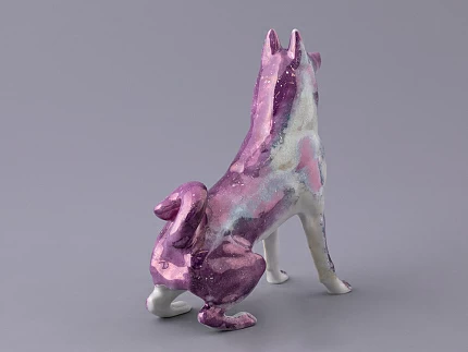 Скульптура форма Лайка, рисунок Аметист перламутр, арт 82.97472.00.1
