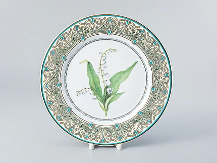 Тарелка декоративная форма Европейская 2 рисунок Ландыш майский 270 мм арт. 80.99047.00.1