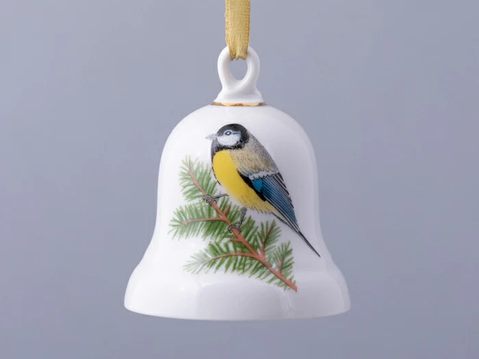 Колокольчик в подарочной упаковке, форма Петелька, рисунок Синица 81.31481.00.1, 