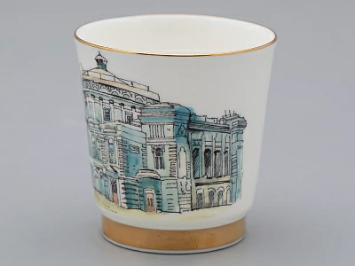 Подарочный набор стопок форма Сувенирная 1, рисунок Виды С-Петербурга арт. 81.31737.00.1