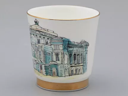 Подарочный набор стопок форма Сувенирная 1, рисунок Виды С-Петербурга арт. 81.31737.00.1