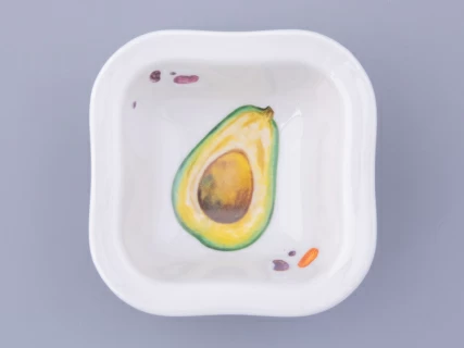 Салатник форма Молодежная однопорционный квадратный рисунок Мамина Дача, арт. 80.48021.00.1, 