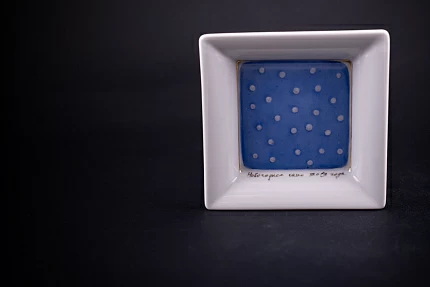 Подставка для мелочи, рисунок Новогоднее окно, форма Европейская, арт 60.06521.00.1