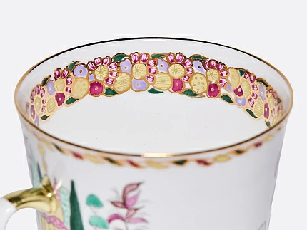 Чашка с блюдцем кофейная 165 мл.,  форма Майская, рисунок Голубое озеро арт. 81.13568.00.1