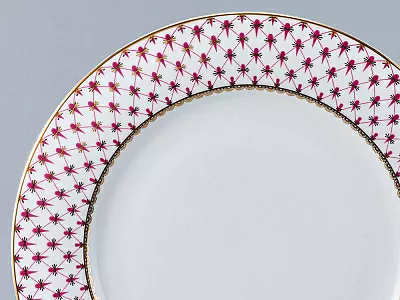 Сервиз столовый форма Молодежная рисунок Сетка-Блюз-2, 6 персон 24 предмета, арт. 81.26393.00.1