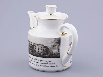 Сервиз чайный на 6 персон 15 предметов, форма Банкетная рисунок Великолепный Невский, арт. 81.32683.00.1