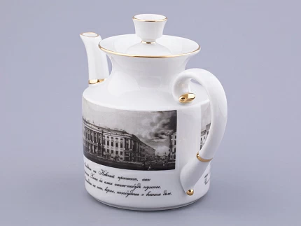 Сервиз чайный на 6 персон 15 предметов, форма Банкетная рисунок Великолепный Невский, арт. 81.32683.00.1