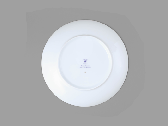 Декоративная тарелка 275 мм форма Эллипс рисунок Лиловый вечер арт. 80.83755.00.1, 