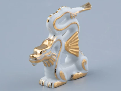 Скульптура Дракон изящный N1 Золотой арт. 82.45132.00.1, 