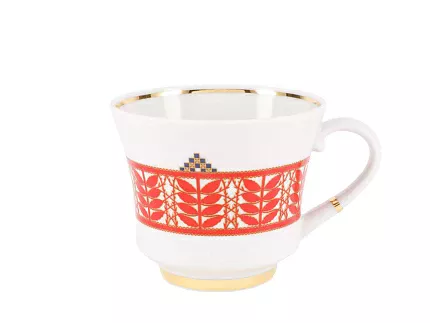 Чашка с блюдцем чайная 220 мл форма Банкетная рисунок Дерево жизни арт. 81.28336.00.1