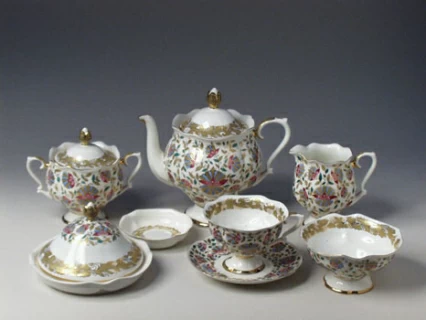 Сервиз чайный Наташа Розовые цветы, 6 персон 23 предмета, арт. 81.13876.00.1, 